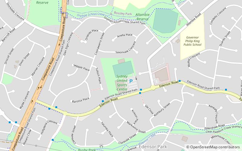 sydney united sports centre sidney location map