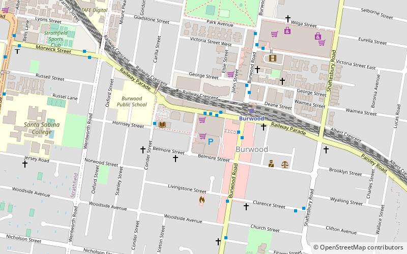 burwood plaza sidney location map