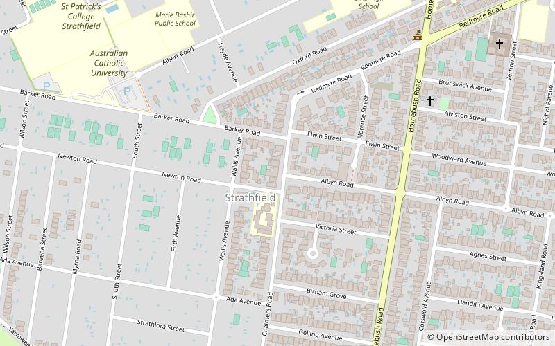 Strathfield Gardens location map