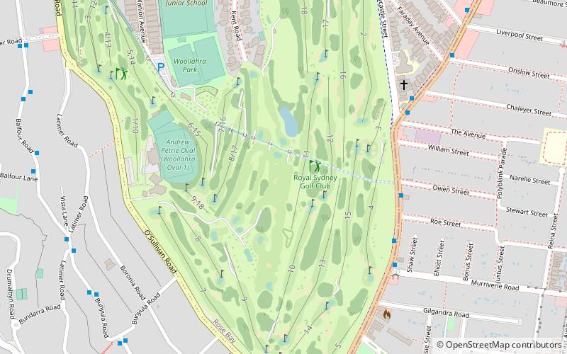 royal sydney golf club sidney location map
