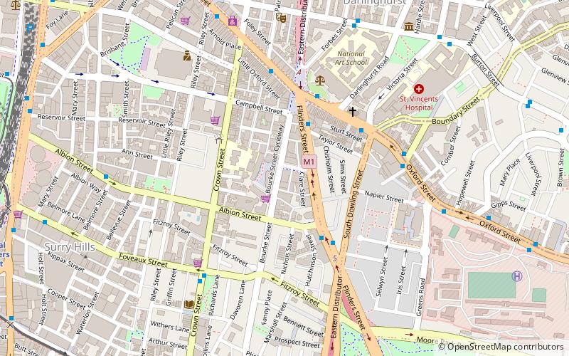 Bourke Street Wesleyan Chapel location map