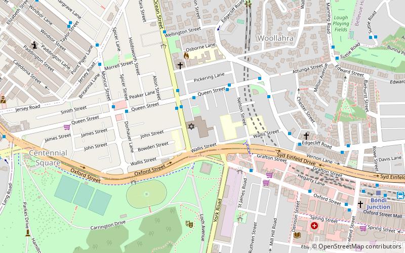 Emanuel Synagogue location map