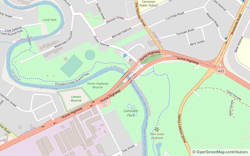 Lansdowne Bridge location map