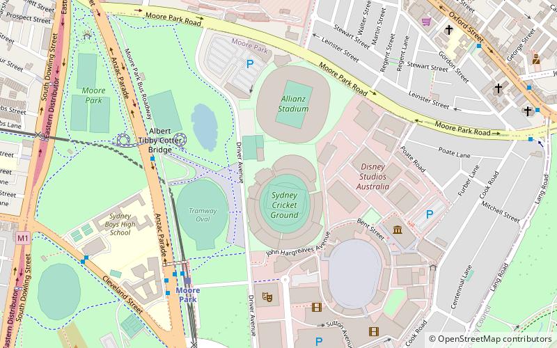 Sydney Cricket Ground Members' Stand and Lady Members' Stand location map