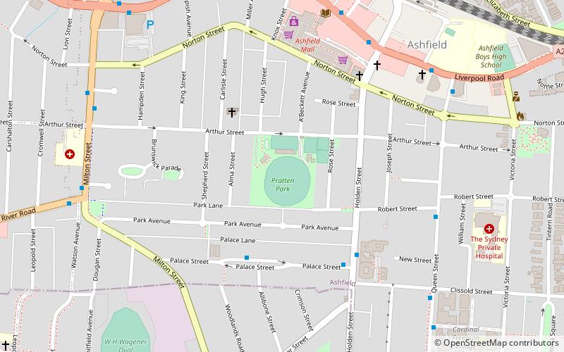 Pratten Park location map