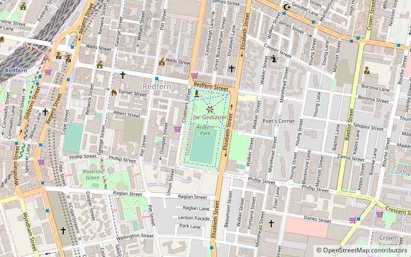 Redfern Park location map