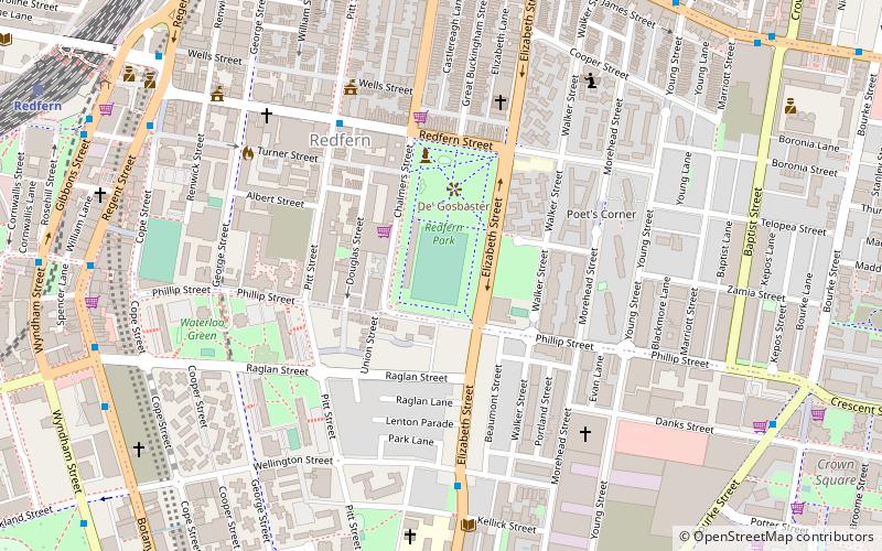 Redfern Oval location map