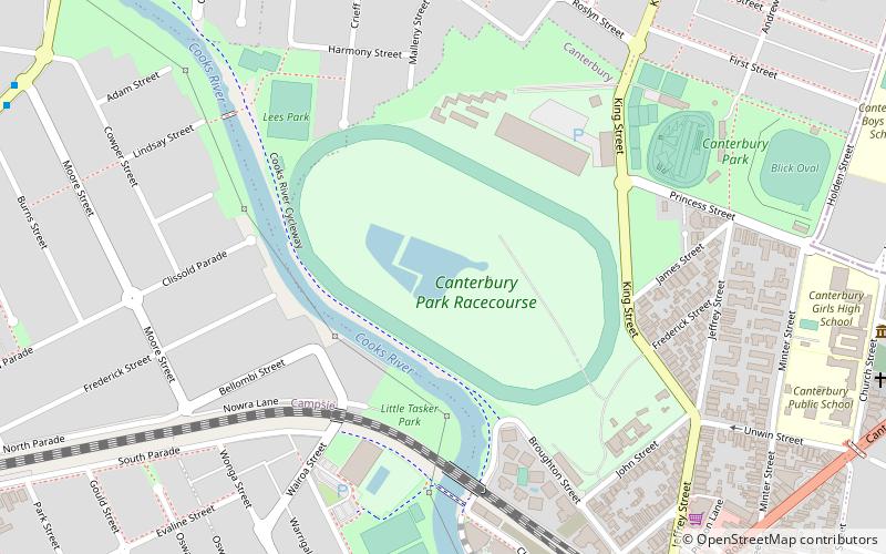 Canterbury Park Racecourse location map