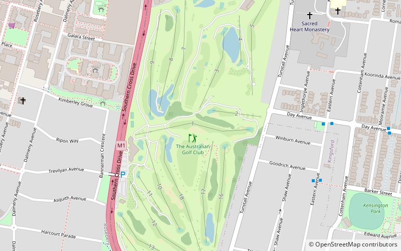 The Australian Golf Club location map
