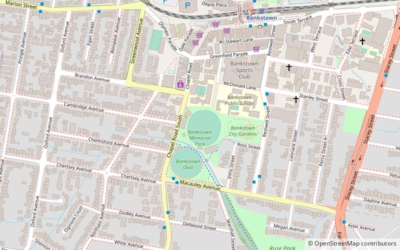 Bankstown Oval location map
