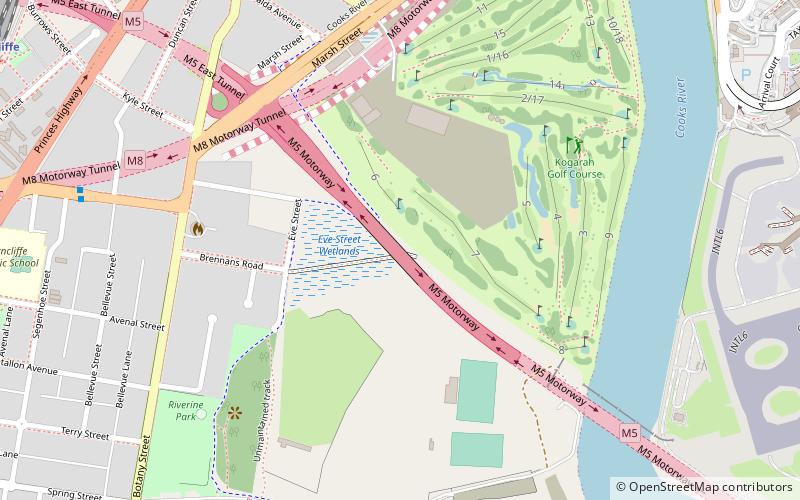 m5 cycleway sidney location map