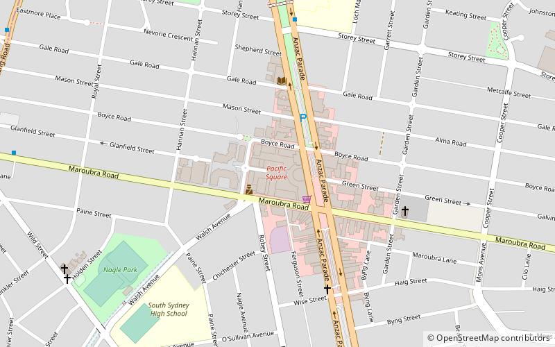 pacific square sydney location map