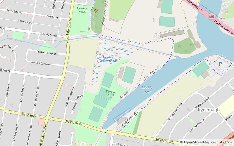 St George Stadium location map