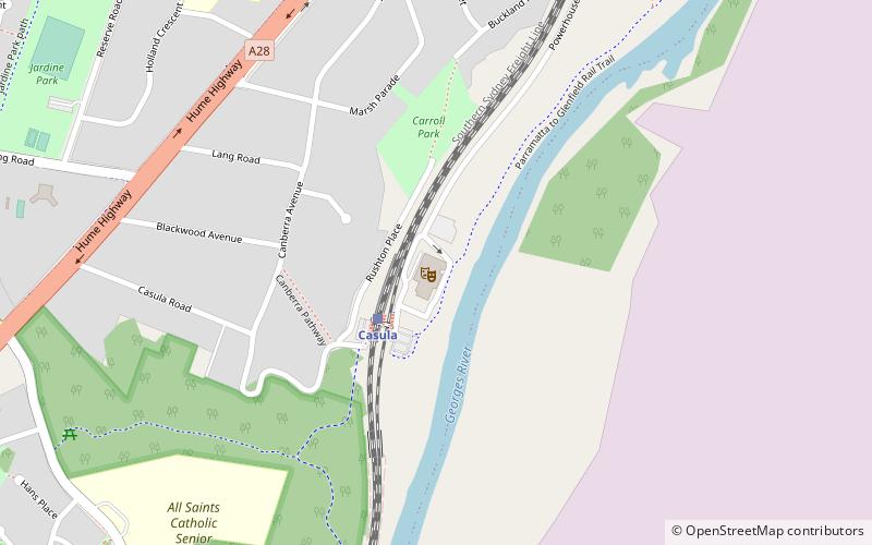 Casula Powerhouse location map