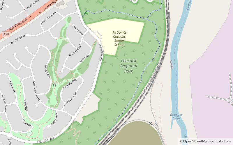 park regionalny leacock sydney location map
