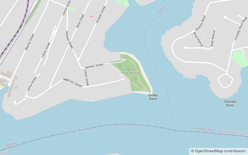 oatley point reserve sidney location map