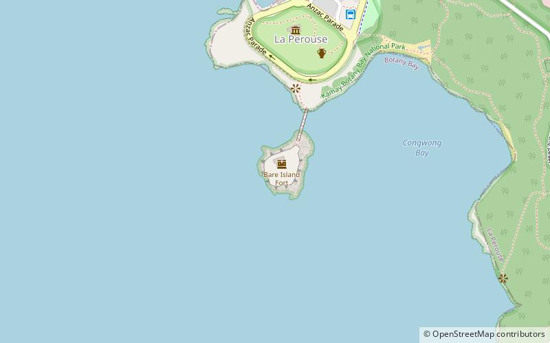 Bare Island location map