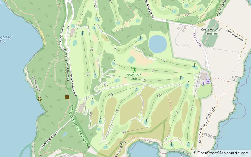 New South Wales Golf Club location map