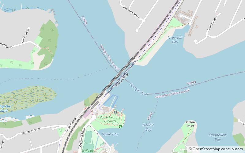 old como railway bridge sydney location map