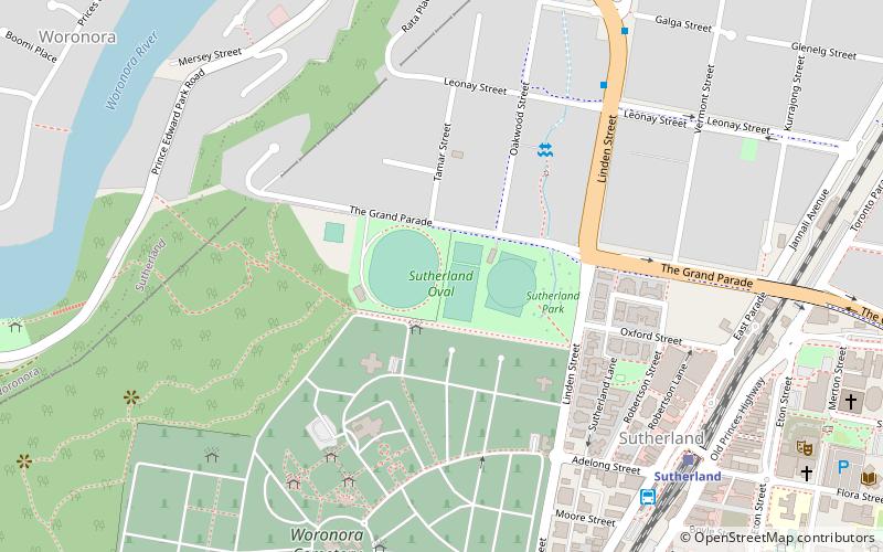 sutherland oval location map