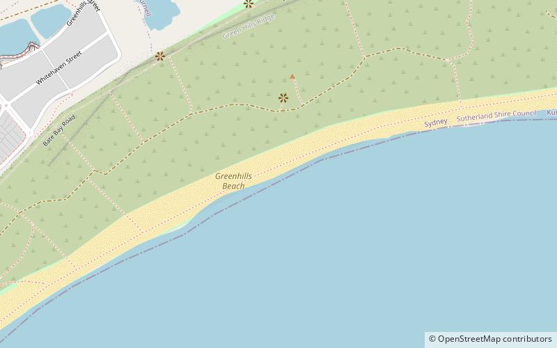 Greenhills Beach location map