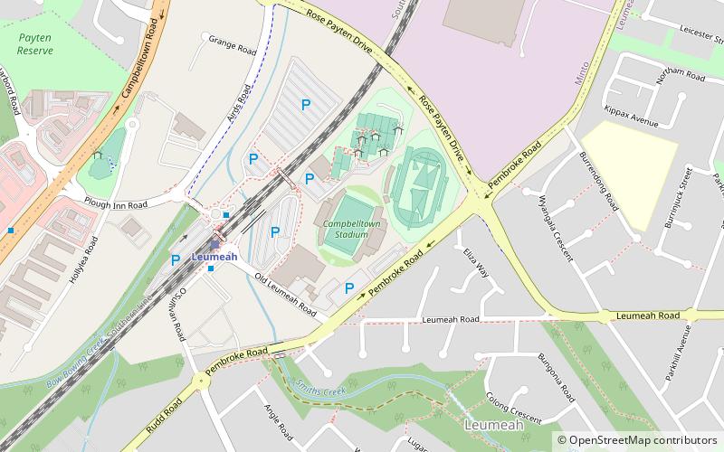 Campbelltown Stadium location map