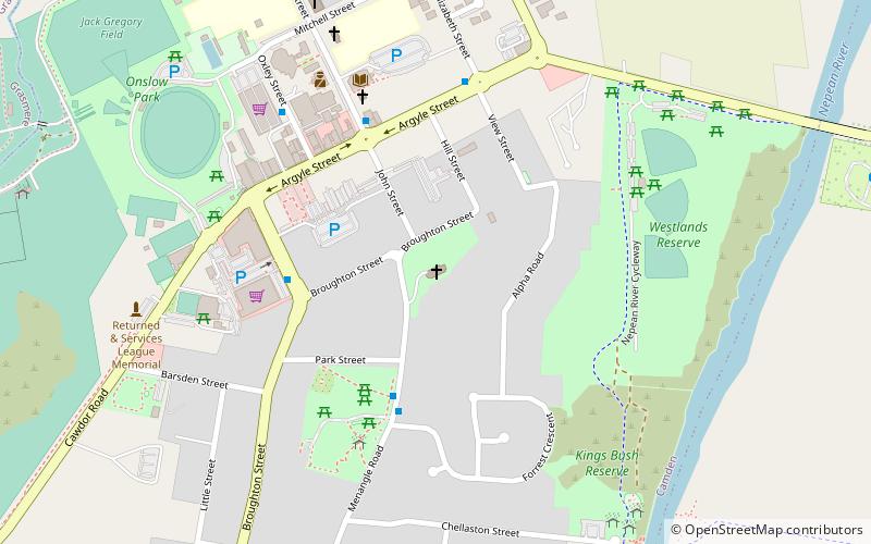 St Johns Anglican Church Precinct location map