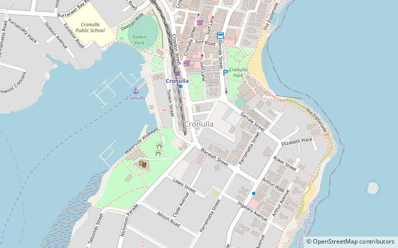 cronulla post office location map