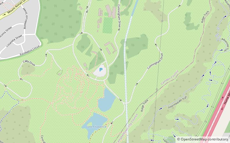 Australian Botanic Garden Mount Annan location map