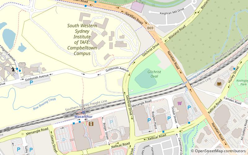 Campbelltown Rotary Observatory location map