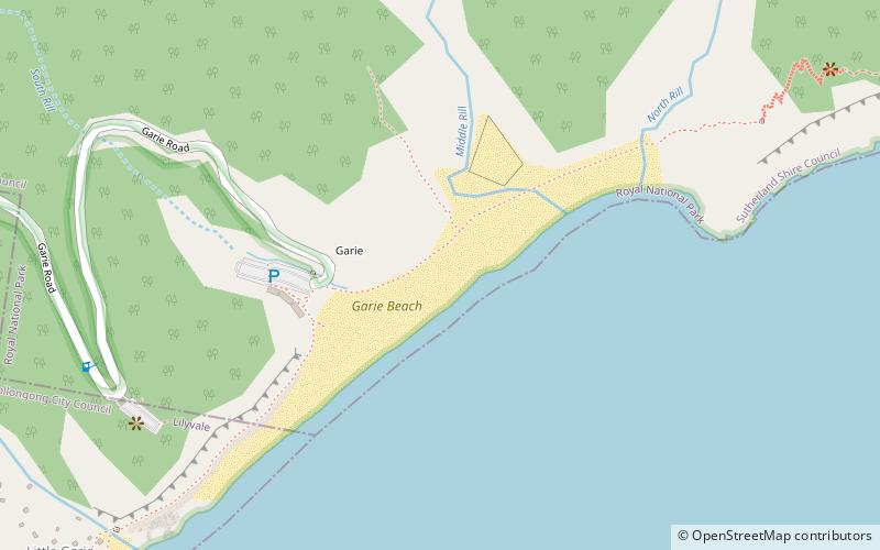 Garie Beach location map