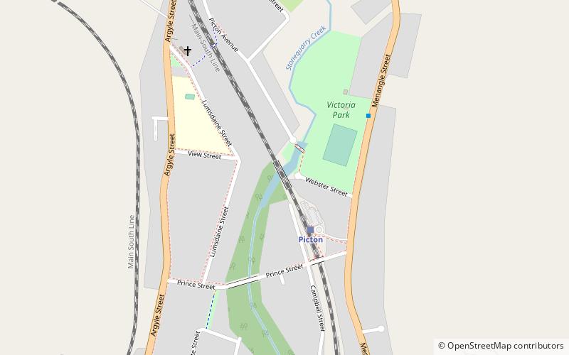 Stonequarry Creek railway viaduct location map