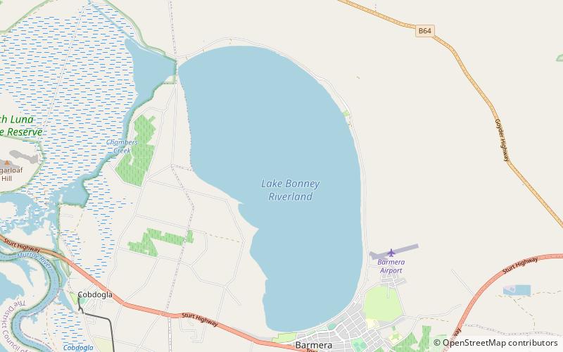 Lake Bonney Riverland location map