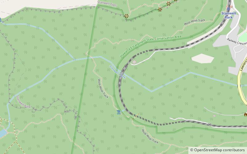 Stanwell Creek railway viaduct location map