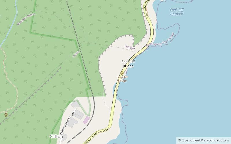 Sea Cliff Bridge location map