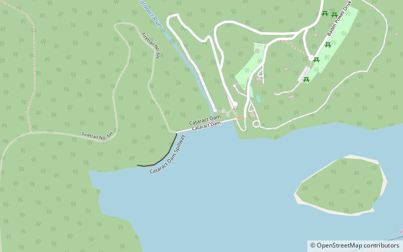 Cataract Dam location map