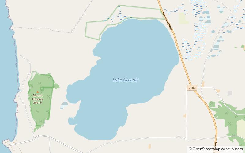 Lake Greenly location map