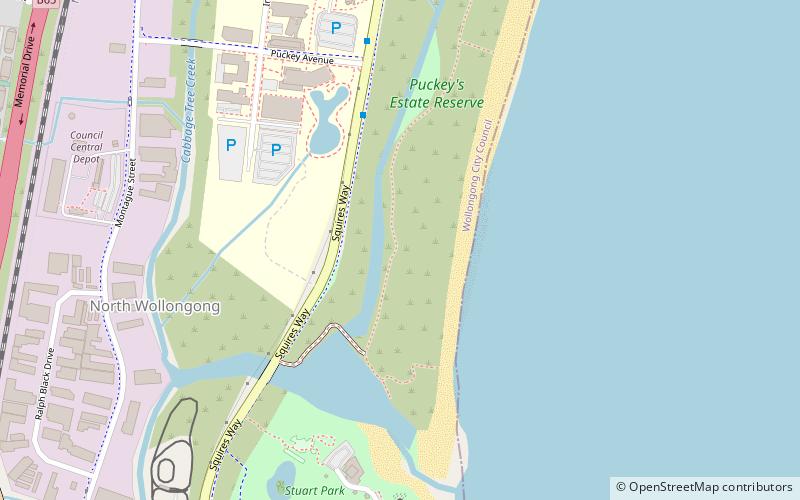 Puckeys Estate Reserve location map