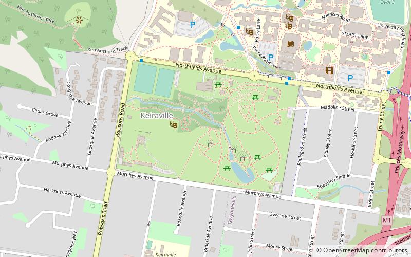 Wollongong Botanic Garden location map