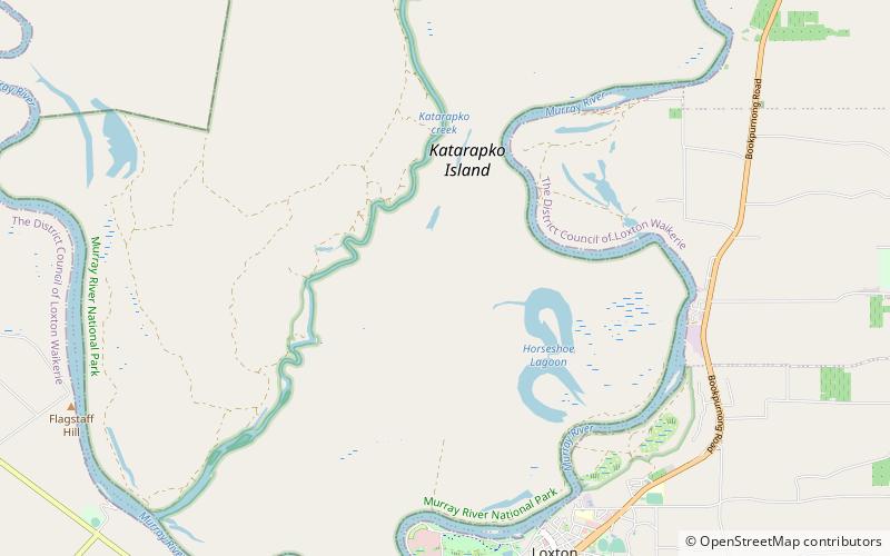 katarapko game reserve murray river nationalpark location map