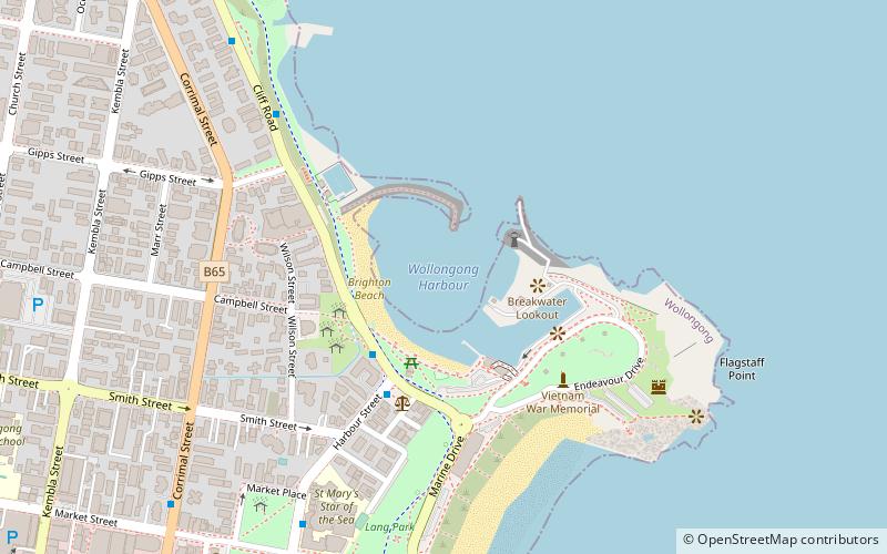 Wollongong Harbour location map