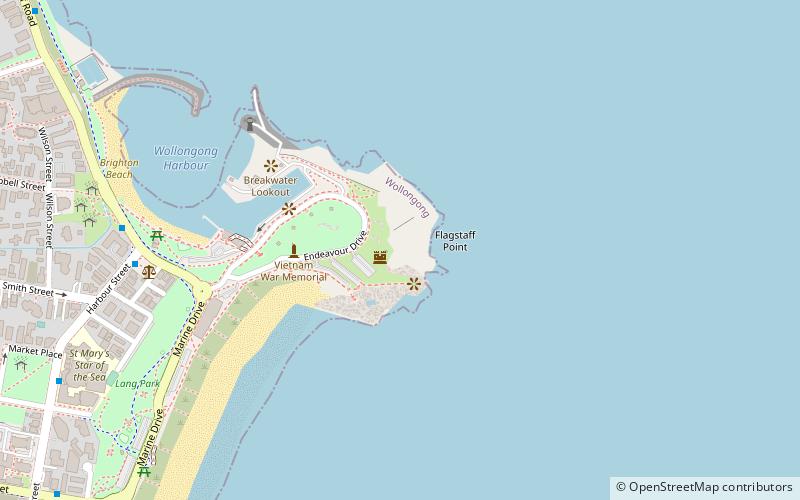 Wollongong Head Lighthouse location map