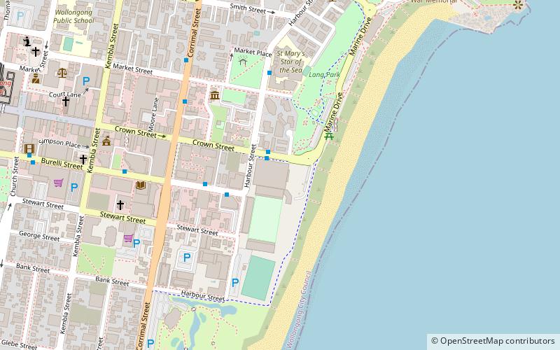 Wollongong Entertainment Centre location map