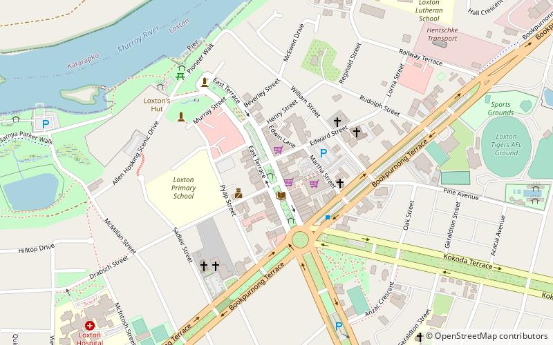 Loxton location map