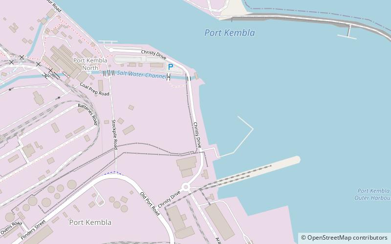 Port Kembla harbour location map