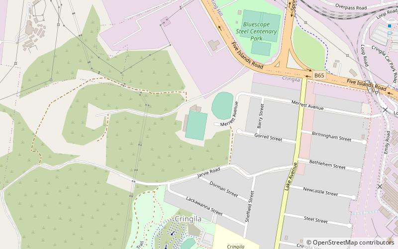 John Crehan Park location map