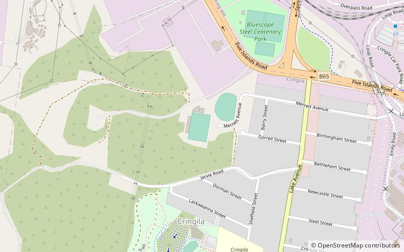 john crehan park wollongong location map