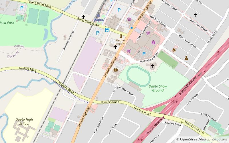 Dapto Ribbonwood Centre location map