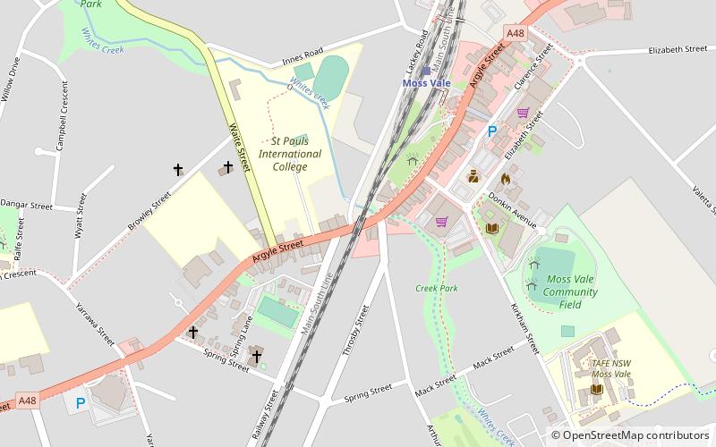 Argyle Street railway bridge location map