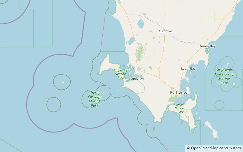 Parque nacional Bahía Coffin location map